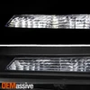 For 13-15 Honda Accord Sedan Halogen Projector Black Headlight Driver w/ LED DRL