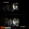For 2021-2023 Ford F150 Halogen Type Projector Headlights LED Light Bar Pair/set