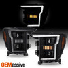 For 2021-2023 Ford F150 Halogen Projector Headlights Sequential Signal Pair/Set