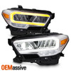 For 16-22 Toyota Tacoma Full LED Projector Chrome Headlights w/Sequential Signal