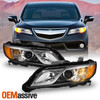 For 2013-2015 Acura RDX [Halogen Type] Projector Headlights Headlamp Pair Chrome