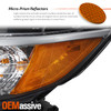 For 2013-2015 Acura RDX [Halogen Type] Projector Headlight Headlamp Driver Chrome