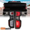 For 2019-2024 Chevy Silverado 1500 2500HD LED Tube DRL Black Housing Tail Lights
