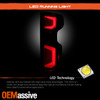 For 2019-2024 Chevy Silverado 1500 2500HD LED Tube DRL Black Housing Tail Lights