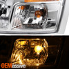 For 2008-2011 Dodge Dakota Pickup Halogen Type Headlights Assembly Chrome Left