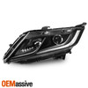 For 2018-2020 Honda Odyssey Minivan Halogen Projector Headlights Black Driver