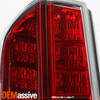 For 2011-2013 Chrysler 300 Base Limited LED Running Chrome Red Tail Light Driver