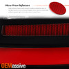 For 2015-2022 Dodge Charger LED Tube DRL Chrome Red Clear Tail Lamp Outer Driver