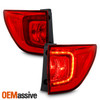 For 2016-2018 Honda Pilot SUV LED Bar DRL Chrome Red Clear Tail Light Outer Pair