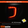 For 2016-2018 Honda Pilot SUV LED Bar DRL Chrome Red Clear Tail Light Outer Pair