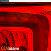 For 2016-2018 Honda Pilot SUV LED Bar DRL Chrome Red Clear Tail Light Outer Pair