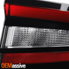 For 2015-2022 Dodge Charger LED Tube DRL Chrome Red Clear Tail Lights Outer Pair