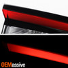 For 2015-2022 Dodge Charger LED Tube DRL Chrome Red Clear Tail Lights Outer Pair