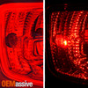 For 2016-2018 Honda Pilot SUV LED Bar DRL Chrome Red Clear Tail Light Outer Left