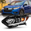 For 2019-2022 Honda HR-V Halogen w/ LED DRL Headlights Black Driver Left Side
