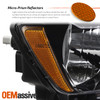 For 2014-2017 Jeep Compass Halogen Headlights Headlamp w/ Black Trim Driver Side