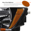 For 2014-2017 Jeep Compass Halogen Headlights Headlamp w/ Black Trim Passenger