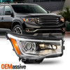 For 2017-2019 GMC Acadia Halogen Headlight w/ LED DRL Passenger Chrome Assembly