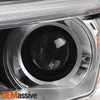 For 2017-2019 GMC Acadia Halogen Headlight w/ LED DRL Chrome Right + Left Side