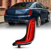 For 2018-2020 Cadillac XTS Full LED Turn Signal Chrome Red Tail Light Passenger
