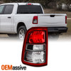 For 19-23 Ram 1500 Big Horn/Tradesman Halogen Black Bezel Red Tail Light Driver