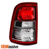 For 19-23 Ram 1500 Big Horn/Tradesman Halogen Black Bezel Red Tail Light Driver