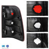 For 19-23 Ram 1500 Big Horn/Tradesman Halogen Black Bezel Red Tail Light Driver