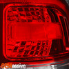 For 19-23 Ram 1500 Big Horn/Tradesman Halogen Chrome Bezel Red Tail Light Driver