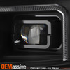 For 2021-2023 Ford F150 LED Sequential Signal Halogen Projector Black Headlights