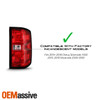For 14-18 Chevy Silverado 1500 [Incandescent Upgrade] Red OE LED Tail Light Lamp