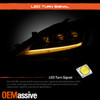 For 2006-2010 Lexus IS250 IS350 Halogen Type Projector Dual Beam Black Headlight