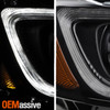 For 17-21 Jeep Grand Cherokee HID Black Bezel Headlight light Right Passenger