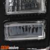 For 2021-2024 GMC Yukon XL AT4 | Denali LED Black Headlights Pair w/ DRL Signal