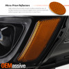 For 17-21 Jeep Grand Cherokee HID Black Bezel Headlight Driver w/LED DRL Signal