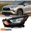 For 20-23 Toyota Hightlander L|LE|XLE  LED Low-High Beam Chrome Headlight Driver
