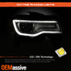 For 17-21 Jeep Grand Cherokee HID Chrome Bezel HeadLamp Passenger LED DRL Signal