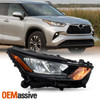 For 20-23 Toyota Hightlander L|LE|XLE  LED Lo-Hi Beam Chrome Headlight Passenger