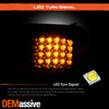 For 2003-2009 Hummer H2 [USA Model] LED Chrome Clear Signal Corner Lights Pair