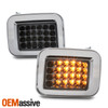 For 2003-2009 Hummer H2 [USA Model] LED Smoked Clear Signal Corner Lights Pair