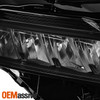 For 2021-2024 Nissan Rogue Bottom LED Headlights Headlamp Passenger Side Black