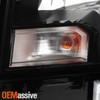 For 2022-2023 Nissan Frontier Halogen Type Headlights OE Style Black Driver Side