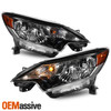 For 2017-2019 Nissan Versa Note Black Headlight Headlamp Driver+Passenger Pair