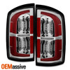 For 2007-2008 Dodge Ram 1500 07-09 2500 3500 LED Chrome Clear Tail Lights Pair
