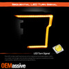 For 21-23 Ford F150 Halogen LED Switchback Sequential Quad Projector Headlights