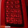 For 15-23 Chrysler 300 LED Tail Lights Rear Lamp Smoked Red Lens Driver Assembly