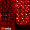 For 15-23 Chrysler 300 LED Tail Light Rear Lamp Chrome Bezel Red Lens Assembly