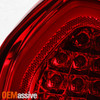 For 15-23 Chrysler 300 LED Tail Light Rear Lamp Chrome Bezel Red Lens Assembly