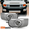 For 2007-2014 Toyota FJ Cruiser Chrome Fog Lights Pair w/Switch+Wiring Harnesses