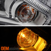 For 2015-2016 Nissan Murano LED DRL Running Projector Chrome Headlight Passenger