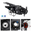 For 2017-2018 Nissan Murano [LED DRL Running] Projector Chrome Headlight Driver